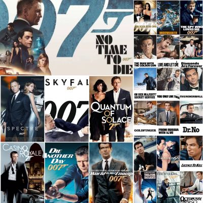 [DVD HD] เจมส์บอนด์ 007 ครบ 25 ภาค-25 แผ่น  James Bond 007 ☆25-Film Collection #หนังฝรั่ง (ดูพากย์ไทยได้-ซับไทยได้)