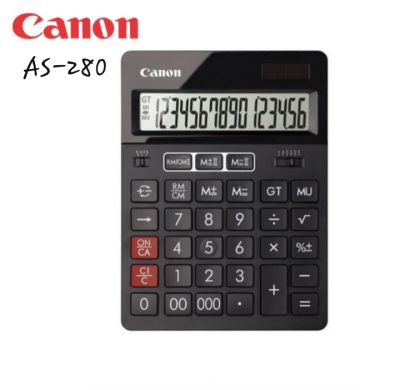 เครื่องคิดเลข CANON AS280  แบบตั้งโต๊ะขนาดกลาง จอ LCD ขนาดใหญ่ แสดงตัวเลข 16 หลัก