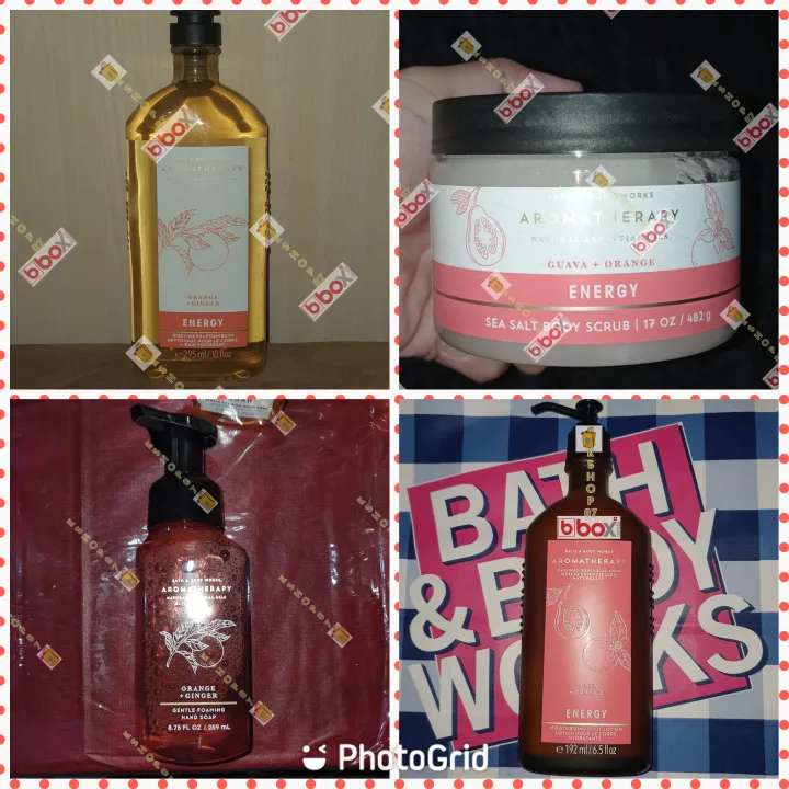 bath and body works aromatherapy energy orange ginger orange guava