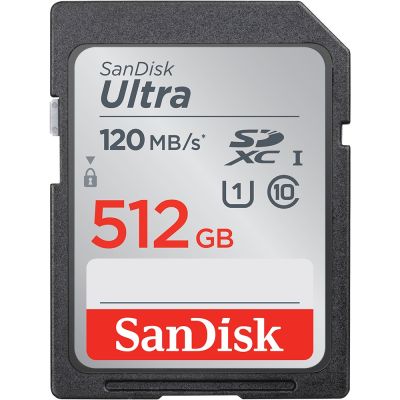SanDisk Ultra SD Card SDXC UHS-I Memory Card 512GB 120MB/s C10 U1 Full HD (SDSDUN4-512G-GN6IN) เมมโมรี่ การ์ด แซนดิส กล้อง ถ่ายรูป ถ่ายภาพ กล้องDSLR กล้องโปร มิลเลอร์เลส