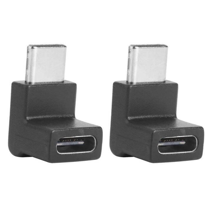 1pcs-usb-c-adapter-type-c-ชายหญิงหญิงหญิงขวาและซ้ายมุม90องศาอะแดปเตอร์สำหรับแท็บเล็ตแล็ปท็อป