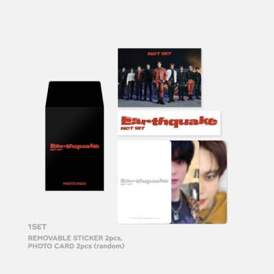 พร้อมส่ง💚NCT127 Earthquake Random Pack (2 Photo Card + 2 Luggage Sticker)