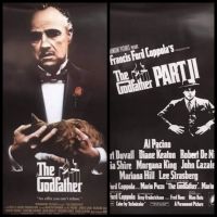 โปสเตอร์หนังThe Godfather ภาค1และ2 (แผ่นใหญ่) งานพิมพ์ใหม่ ขนาด23.5x34.5นิ้ว