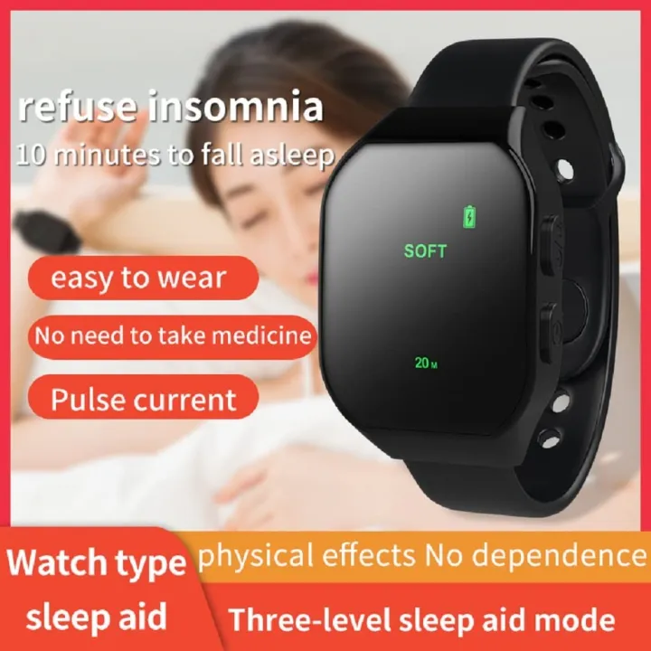 Smart Sleep Aid Watch EMS Microcurrent Pulse Sleeping Wristband Anti