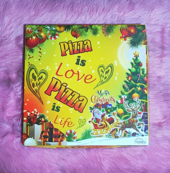 Size 11'' Clay Coated Christmas Pizza Box (100pcs) Lazada PH