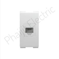 Haco รุ่น PR-P024 สีขาว เต้ารับโทรศัพท์ Telephone Socket White Colour