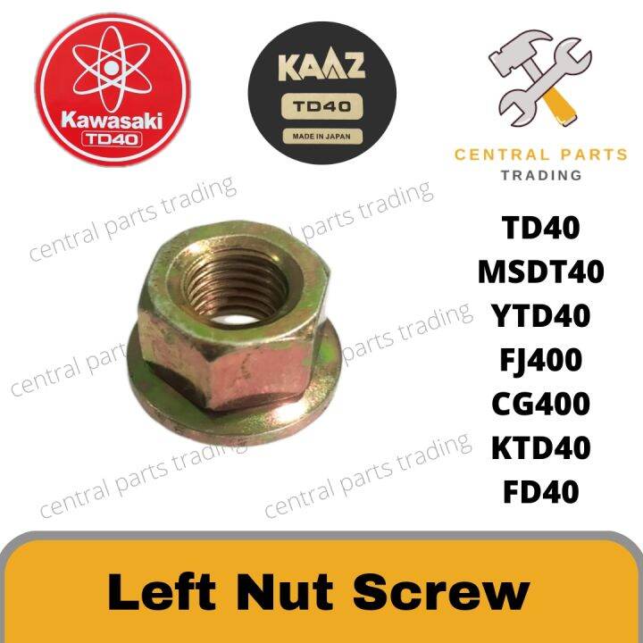 TD40 Left Nut Left Screw FD40 Gear Case Blade Nut Grass for Cutter