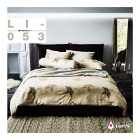 LI-053 : ชุดผ้าปูที่นอน 3.5 ฟุต (3 ชิ้น)?ไม่มีผ้านวม?LOTUS Impression Print ชุดเครื่องนอนโลตัส รุ่นพิมพ์ลาย?รองรับที่นอนหนาสูงสุด 14 นิ้ว?ของแท้จากโรงงาน 100%