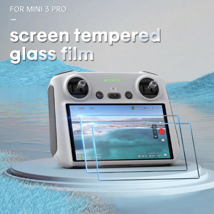 startrc-2pcs-pack-hd-tempered-glass-screen-protector-film-for-dji-mini-3-pro-rc-series-ฟิล์มกระจกนิรภัย-สำหรับรีโมทคอนโทรล-dji-mini-3-pro