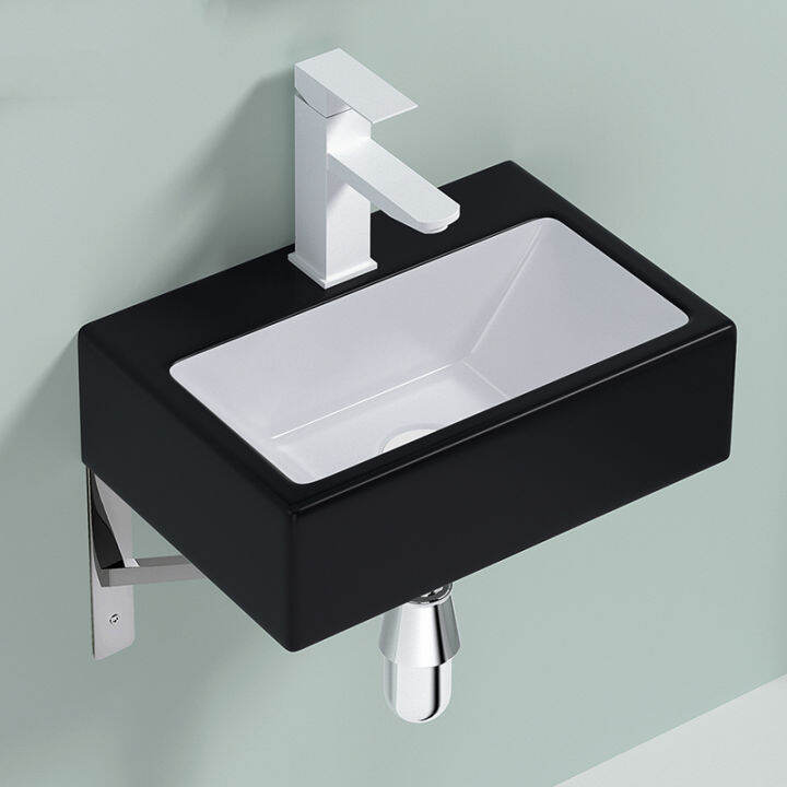 Small Apartment WallMounted Wash Basin Simple Bracket Narrow Length