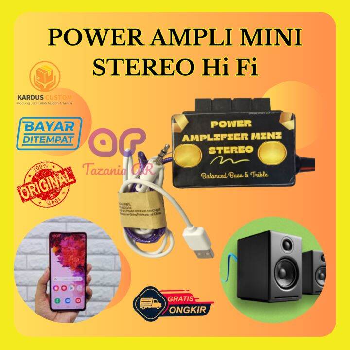 Power Ampli 5V STEREO Power Amplifier MINI 5V STEREO BASS SPIKER FULL ...