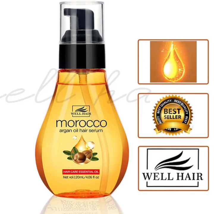 Wellhair Morocco Argan Oil Hair Serum (120ml) Lazada PH