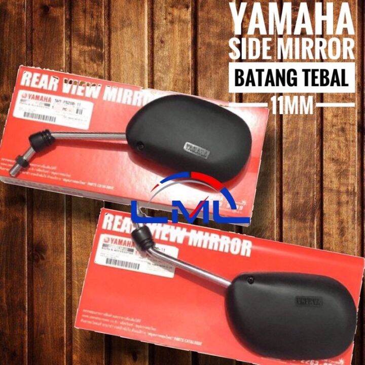 Motor Side Mirror Yamaha Kaki Chrome Y16 Y15 Lc135 Srl115 Motor Cermin