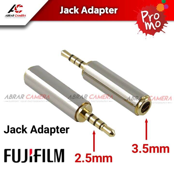 Jack Audio 2.5mm to 3.5mm Adapter Converter Mic Fuji Colokan Kecil Mic