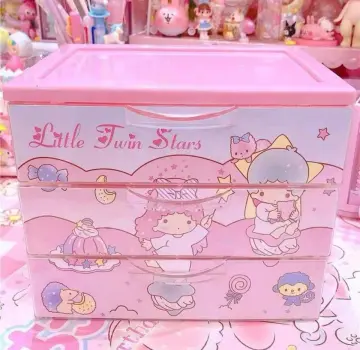 Sanrio Characetrs Hello Kitty Little Twin Stars Cinnamoroll Desk Organizer  Storage w/ Drawers & Partitions Inspired by You.