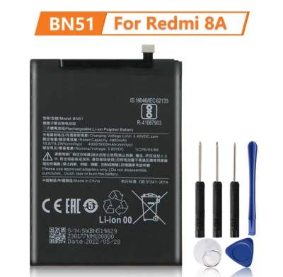 แบตเตอรี่ทดแทนใหม่ BN51 สำหรับ Xiaomi Redmi 8 Redmi 8A Redmi8 battery แบตเตอรี่5000MAh
