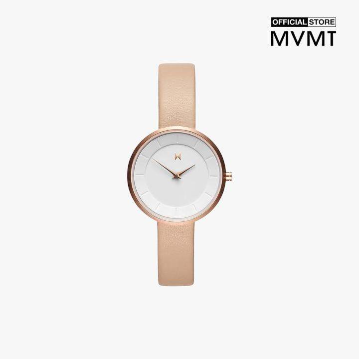 Đồng hồ nữ MVMT mặt tròn dây da 32mm D-FB01-RGNU 0000-35