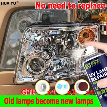 Car Headlight Repair Kit,Headlamp Glass Polishing Liquid Car Headlight  Restoration Fluid Scratch Remover,2Pcs