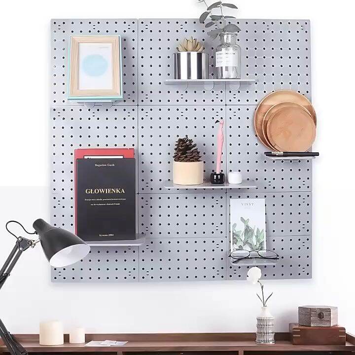 Perforated Board Wall Mount Storage Pegboard Organizer Display Wall