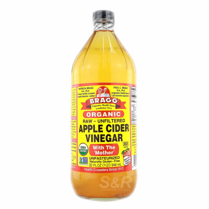 Bragg Organic RawUnfiltered Apple Cider Vinegar 946mL Lazada PH