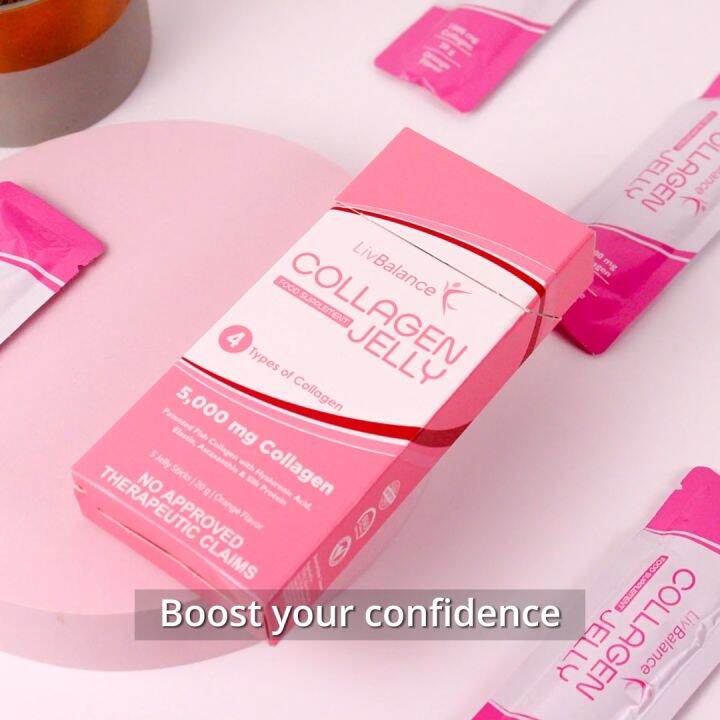 LivBalance Collagen Jelly (25 Sachets) AgeDefying Beauty with 4 Types