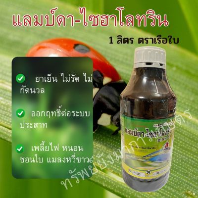 แลมบ์ดา (ไซฮาโลทริน 2.5อีซี) 1ลิตร ป้องกัน กำจัดแมลงศัตรูพืชได้หลายชนิด