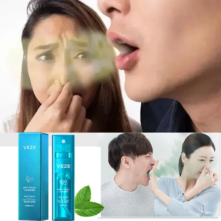 (Free Gife) VENZEN Oral spray Kissing couple mouth freshener spray remove bad breath fresh