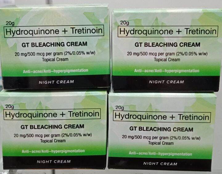 Hydroquinone+Tretinoin GT Bleaching Cream 20g Lazada PH