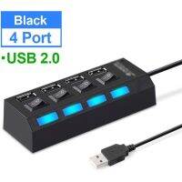 HUB USB 4 Port สวิซต์ ON/OFF 2.0 HUB Hi-Speed 480mbps