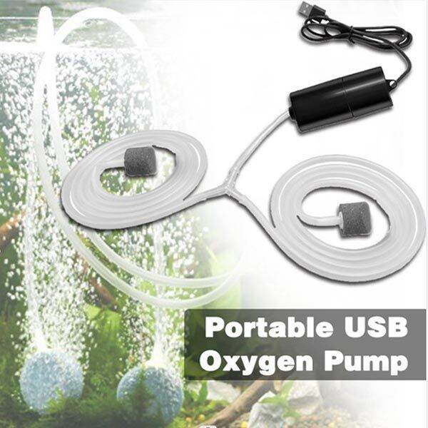 Portable Aquarium Oxygen Air Pump Fish Tank Usb Mini Silent Air