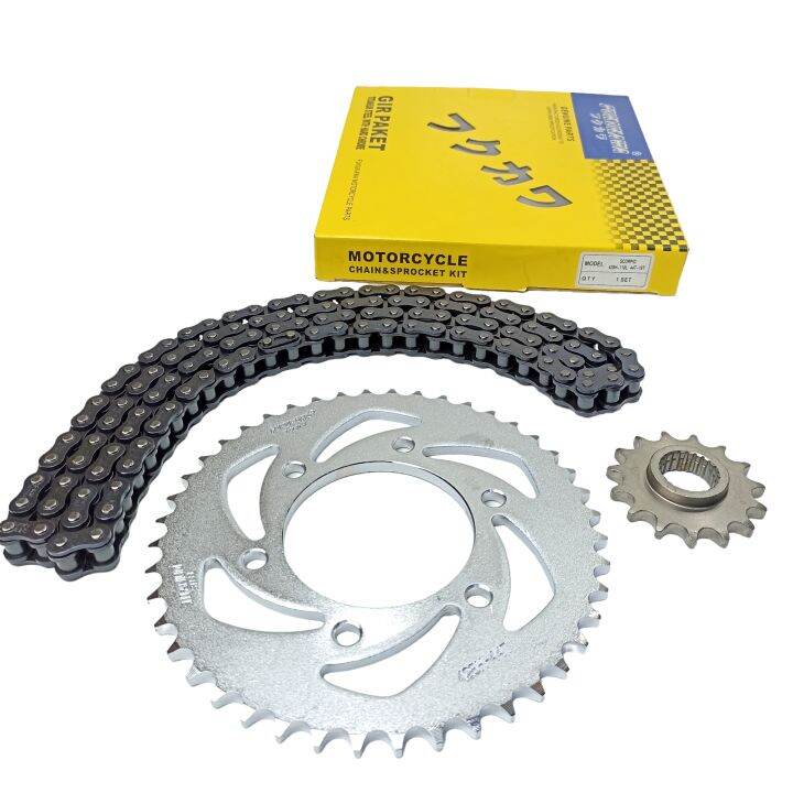 GEAR SET GEAR PAKET YAMAHA SCORPIO.SCORPIO Z 428H118L 44T/15T MERK