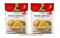 (Free shipping) (x2 packs) San Remo La Pasta Four cheese flavour Pasta &amp; Sauce 120 g พาสต้า พร้อมซอสปรุงกึ่งสำเร็จรูป รสเนยแข็ง 120 กรัม