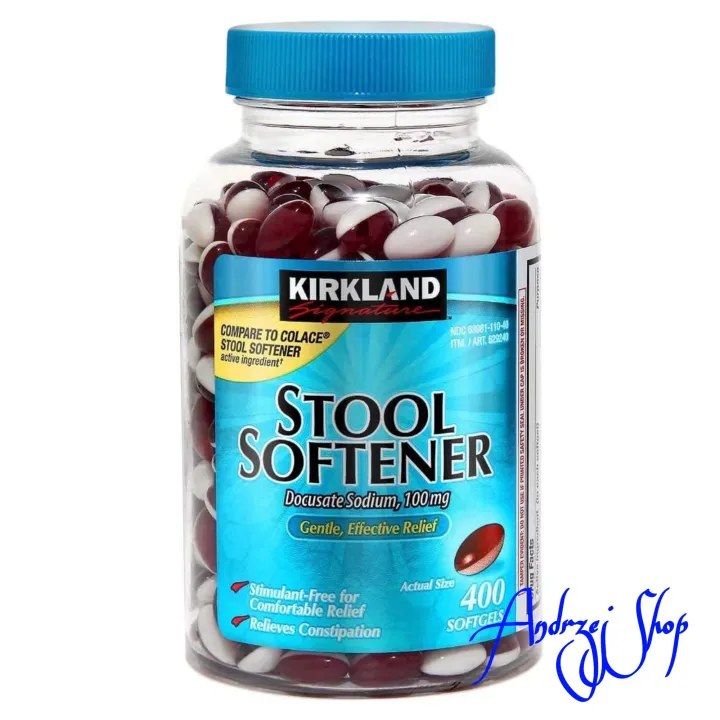 Kirkland Stool Softener 100mg (400 Softgels) Lazada PH