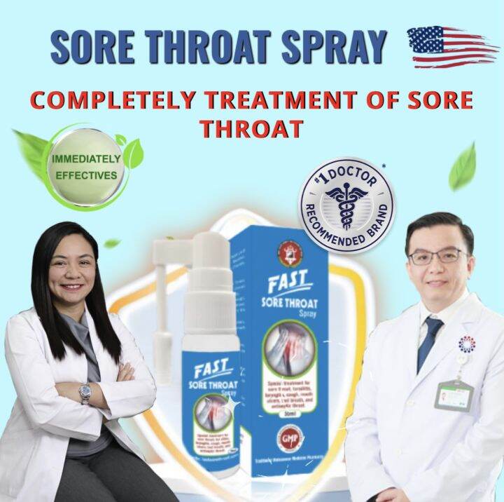 Fast Throat Spray remedy for sore throat Lazada PH
