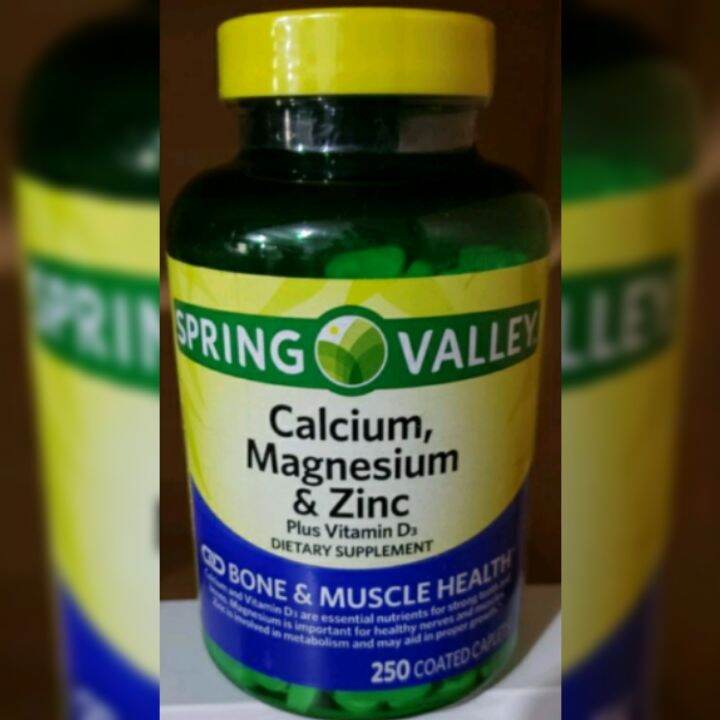 Calcium Magnesium Zinc Vitamin D3 250 coated caplets Expiry July 2025