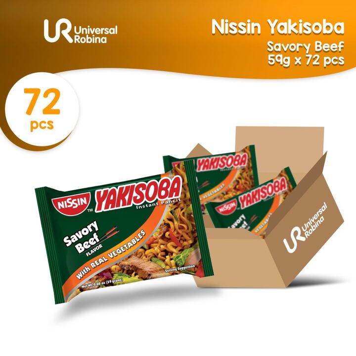 Nissin Yakisoba Pouch Savory Beef 59g Bundle Of 72 Lazada Ph 6592