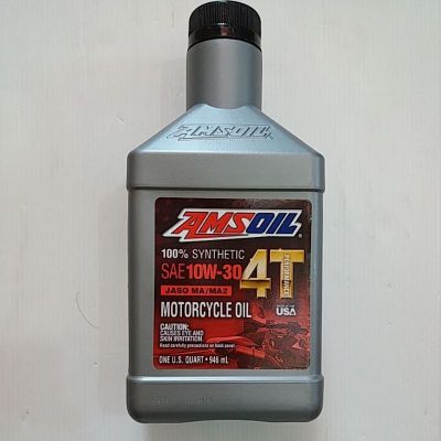 น้ำมันเครื่องAmsoil  4T 10W30  100% 946mL