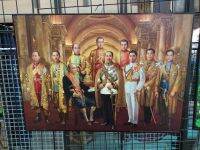 กรอบรูปพระมหากษัตริย์10พระองค์ ใส่กรอบลอยเคลือบลามิเนตอย่างดีงานสวยไม่สะท้อนแสง