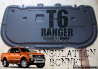 แผ่นฉนวนกันความร้อนฝากระโปรง Ford ranger 2012-2014 T6 พร้อมหมุดกดแบบตรงรุ่น (ส่งทุกวันค่ะ)