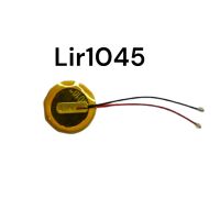 LIR1045 3.6V 45mAh bluetooth earphone battery hearing aid charging button steel shell battery with lead