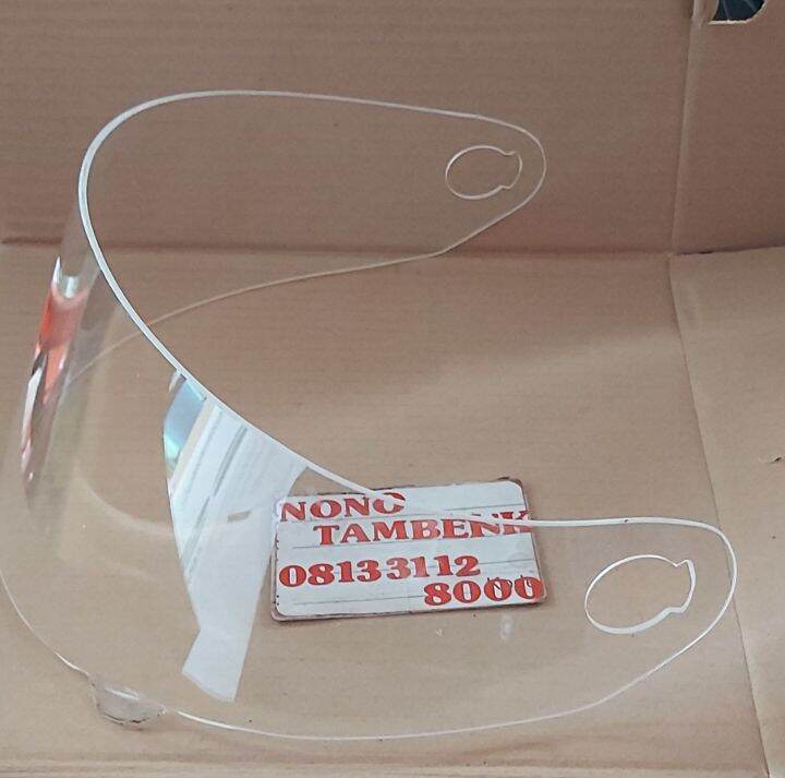 VISOR FLAT CLEAR LOBANG BESAR PNP HELM YAMAHA VIXION JADUL MINUS BAUT