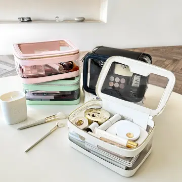  Rownyeon Clear Makeup Bag, Travel Toiletry Bag Makeup