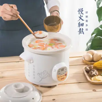 Electric Stew Pot Household Stew Cup Purple Clay Pot Ceramic Soup Plug  Automatic Small Porridge Pot