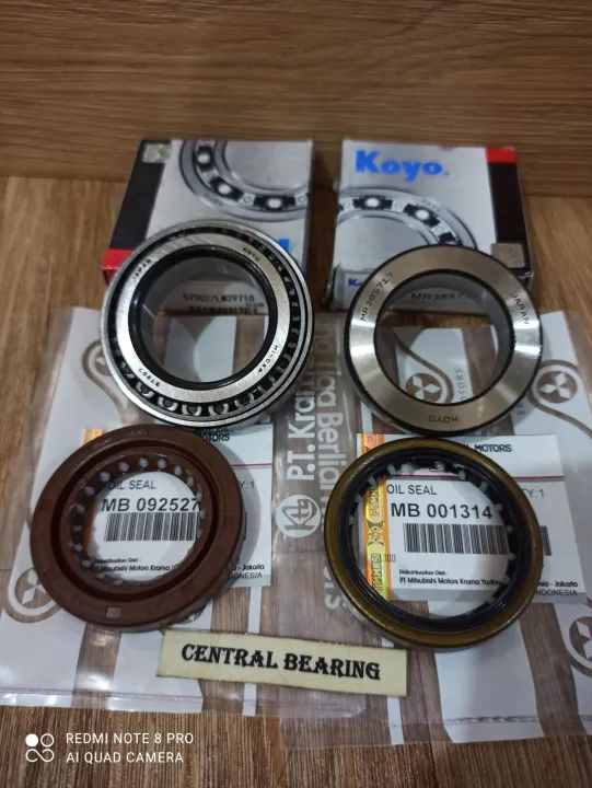 BEARING SET + SEAL RODA BELAKANG L300 DIESEL BENSIN.2PC SEAL LUAR DALAM ...