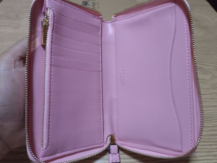 กระเป๋าสตางค์-กระเป๋าใส่โทรศัพท์-สีชมพู-f57468-wallet-phone