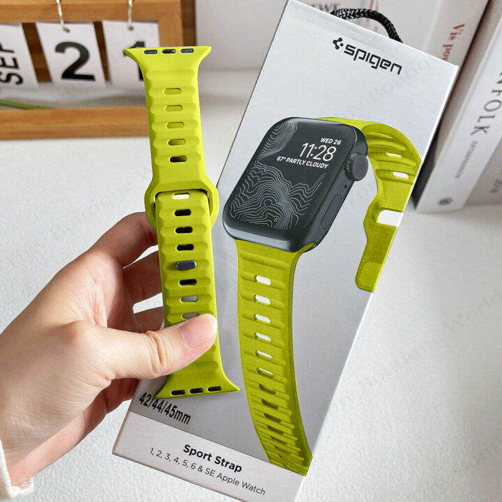 Soft Silicone Strap For Apple Watch Band Ultra 49mm 44mm 45mm 42mm 41mm  38mm Sport Watchband For iWatch Serise 8 7 6 5 Bracelet