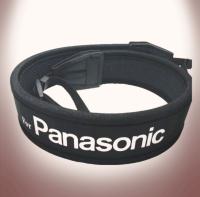 For PANASONIC สายคล้องกล้อง แบบนิ่ม Neoprene สายสีดำ/อักษรขาว (1379)