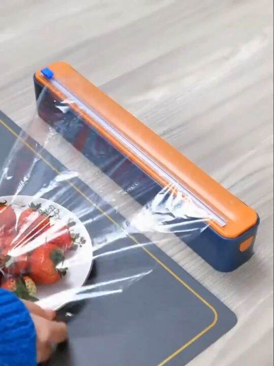 Cut plastic wrap in one second cling wrap with slide cutter Cling Wrap