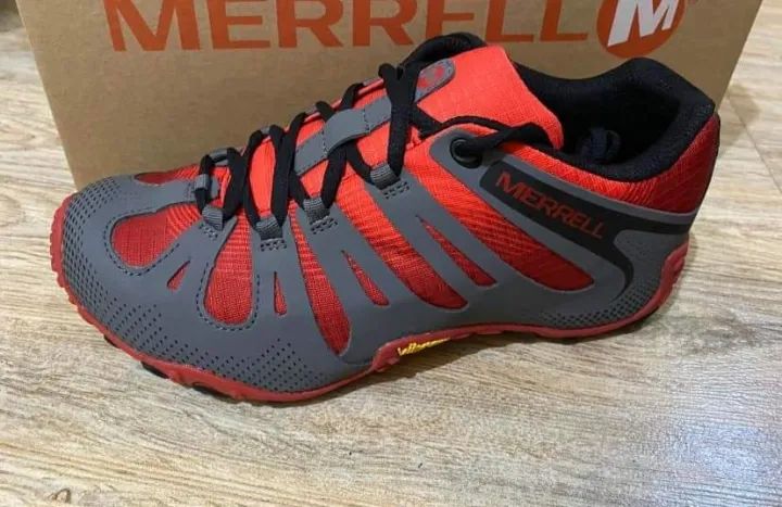 Merrell Shoes Chameleon For Men Gray Red Lazada Ph