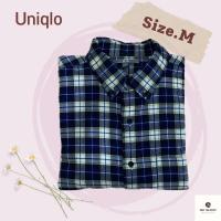 เสื้อเชิ้ตมือสองของเเท้ Unoqlo ผ้า:แฟลตแนล Size: M อก:40 ยาว:28 *ไม่มีตำหนิ